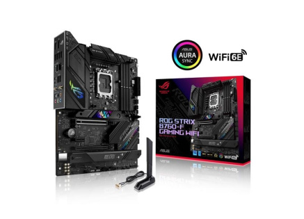 ASUS MB Sc LGA1700 ROG STRIX B760-F GAMING WIFI, Intel B760, 4xDDR5, 1xDP, 1xHDMI, WI-FI