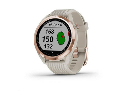 Garmin golfové hodinky Approach S42 Rose Gold/Light Sand Silicone Garmin golfové hodinky Approach S42 Rose Gold/Light Sand Silicone