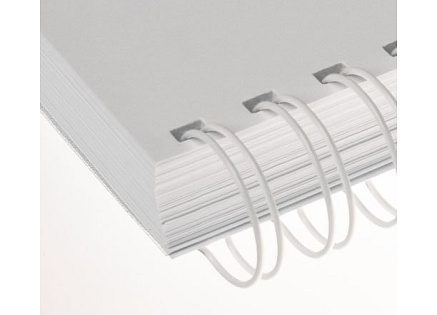 Kovové hřbety (2/1") 22,2 bílé