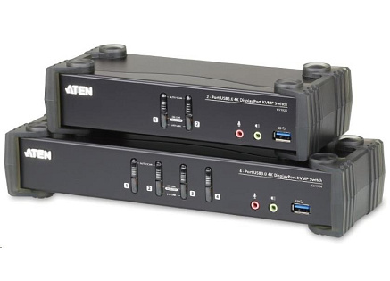 ATEN 4-port 4K DisplayPort KVMP USB3.0, audio