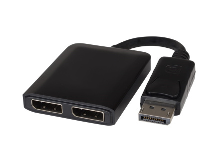 PREMIUMCORD Adaptér DisplayPort - 2x DisplayPort, rozšíření + zrcadlení obrazu, 4K*2K@30Hz