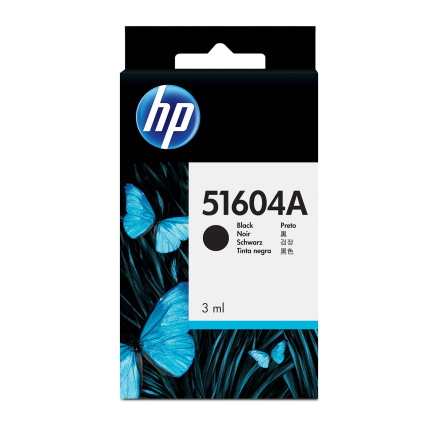 HP Black 3 ml Plain Paper Print Cart, 51604A HP Black 3 ml Plain Paper Print Cart, 51604A