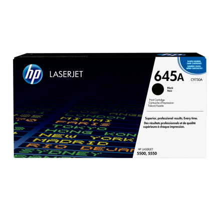 HP 645A Black LJ Toner Cart, C9730A (13,000 pages) HP 645A Black LJ Toner Cart, C9730A (13,000 pages)