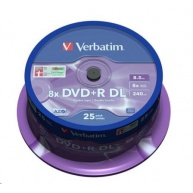 VERBATIM DVD+R(25-pack) Double layer/8x/8.5GB/spindle