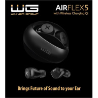 WG - Bluetooth sluchátka WG AirFlex 5, ENC, podpora Qi, černá