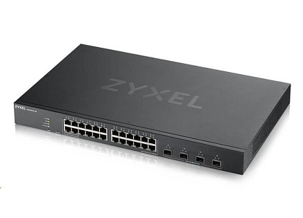 Zyxel XGS1935-28, 28 Port Lite-L3 Smart Managed Switch, 24x Gigabit Copper and 4x 10G SFP+, hybrid mode,