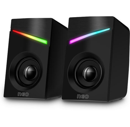 CONNECT IT Reproduktory NEO PC, RGB, USB, 3,5mm, černé