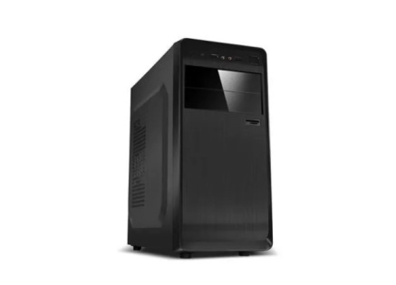 CRONO skříň DW602 Midi Tower, bez zdroje, černá