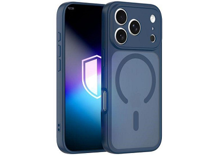 3mk ochranný kryt Misty MagCase Blue pro Apple iPhone 17 Pro Max
