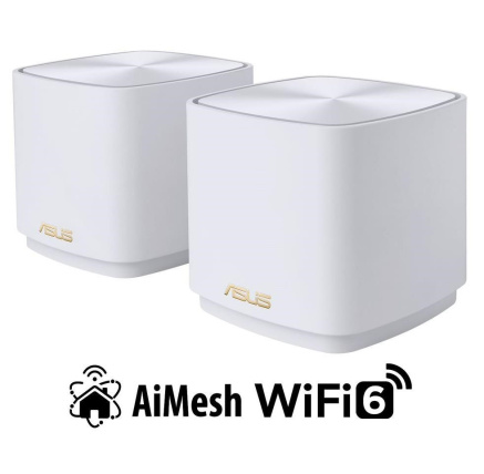 ASUS ZenWiFi XD4 Plus 2-pack white Wireless AX1800 Dual-band Mesh WiFi 6 System