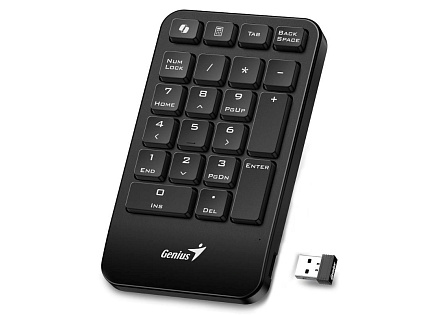 GENIUS Numerická klávesnice NumPad 1000/ Bezdrátová 2.4GHz/ Copilot/ černá