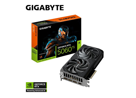 GIGABYTE VGA NVIDIA GeForce RTX 5060 Ti WINDFORCE 8G, 8G GDDR7, 3xDP, 1xHDMI