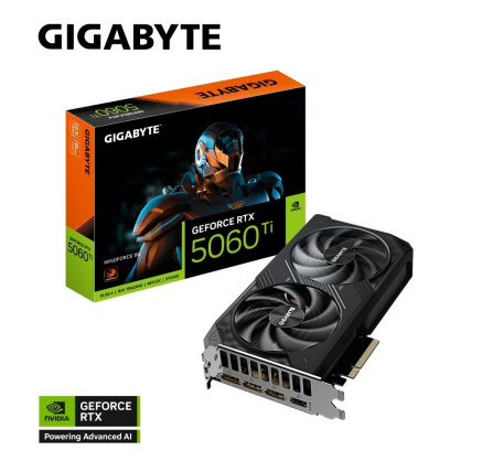 GIGABYTE VGA NVIDIA GeForce RTX 5060 Ti WINDFORCE 8G, 8G GDDR7, 3xDP, 1xHDMI