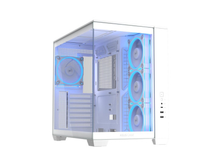 ASUS Case A32 PLUS TG ARGB, ATX, Průhledná bočnice, 4x 120mm ARGB Fan, Bílá ASUS Case A32 PLUS TG ARGB, ATX, Průhledná bočnice, 4x 120mm ARGB Fan, Bílá