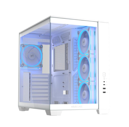 ASUS Case A32 PLUS TG ARGB, ATX, Průhledná bočnice, 4x 120mm ARGB Fan, Bílá ASUS Case A32 PLUS TG ARGB, ATX, Průhledná bočnice, 4x 120mm ARGB Fan, Bílá