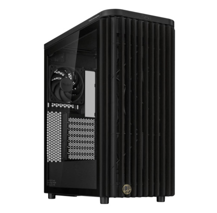 BAZAR ASUS case PROART PA401 WOOD TG, Mid Tower, ATX, 1xUSB-C Gen2x2, 2xUSB 3.0, 2x 160mm Fan, 1x 120mm Fan, černá (POŠK