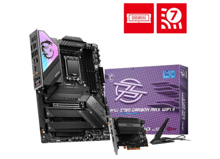 MSI MB Sc LGA1700 MPG Z790 CARBON MAX WIFI II, Intel Z790, 4xDDR5, 1xHDMI, WI-FI