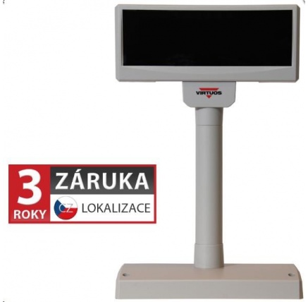 Virtuos zákaznický display FV-2029M, 2 x 20 znaků 9 mm, RS232, včetně napájení +12V