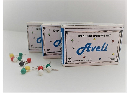 Špendlík barevný mix