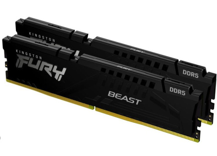 KINGSTON DIMM DDR5 64GB (Kit of 2) 5600MT/s CL40 FURY Beast Černá