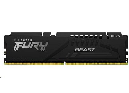 KINGSTON DIMM DDR5 16GB 6000MT/s CL36 FURY Beast Černá EXPO