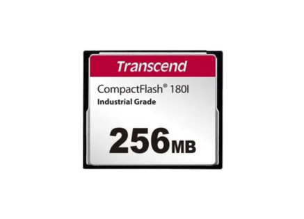 TRANSCEND CompactFlash Card CF180I, 256MB, SLC mode WD-15, Wide Temp.
