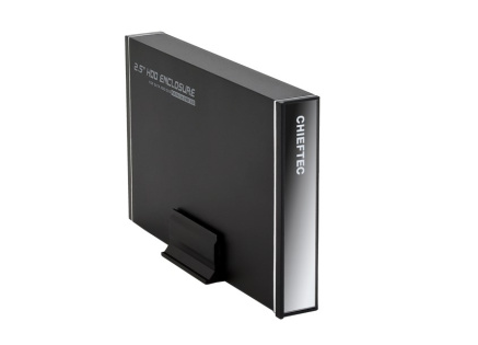 CHIEFTEC externí rámeček na SATA HDD 2,5" (max. 14.5mm), USB3.0, aluminium