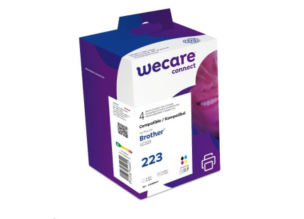 WECARE ARMOR cartridge pro Brother DCP-J4120DW, MFC-J4420DW, 4620DW, 4120DW(LC223 VAL BP), černá/CMYK, 1x12ml/3x6ml