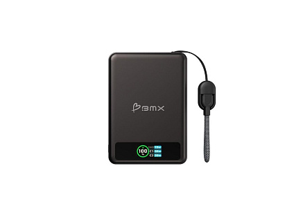 BMX SolidSafe™ 10K Solid-State Magnetic Power Bank, Black BMX SolidSafe™ 10K Solid-State Magnetic Power Bank, Black