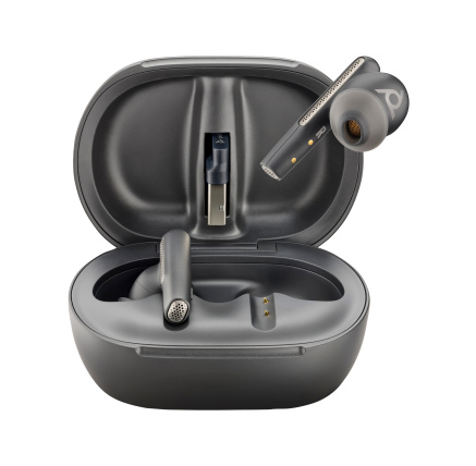 Poly Voyager Free 60+ UC Black Touchscreen Charge Case for BT700 USB-C Adapter