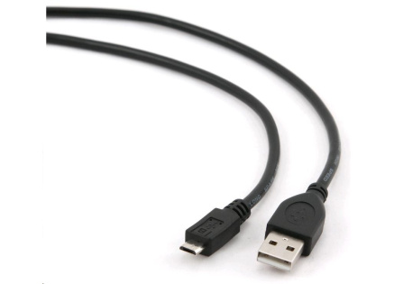 GEMBIRD Kabel USB 2.0 A-Micro B propojovací 1,8m (černý)