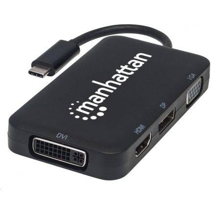 MANHATTAN Dokovací stanice USB-C 4v1, 1xDP, 1xHDMI, 1xVGA, 1xDVI MANHATTAN Dokovací stanice USB-C 4v1, 1xDP, 1xHDMI, 1xVGA, 1xDVI