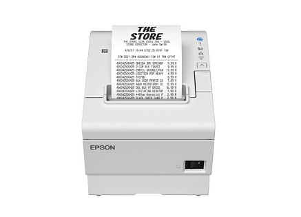 Epson TM-T88VII, USB, USB Host, RS232, Ethernet, ePOS, white