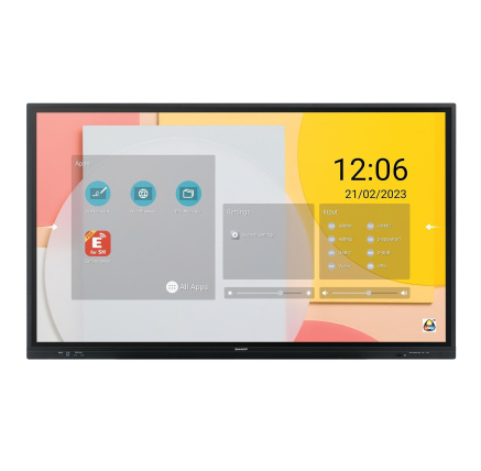 SHARP/NEC LCD 65" Infrared PN-LC652, 3840x2160, 450nit, 8ms, 16/7, VGA, DP, USB-C, HDMI, USB, dotykový displej