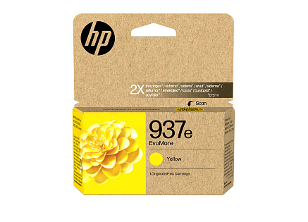 HP 937e EvoMore Yellow Original Ink Cartridge (1,650 pages)