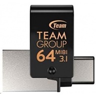 TEAM Flash Disk 64GB M181, USB 3.1 typ A, USB-C, OTG (prachotěsné, vodotěsné, nárazuvzdorné)