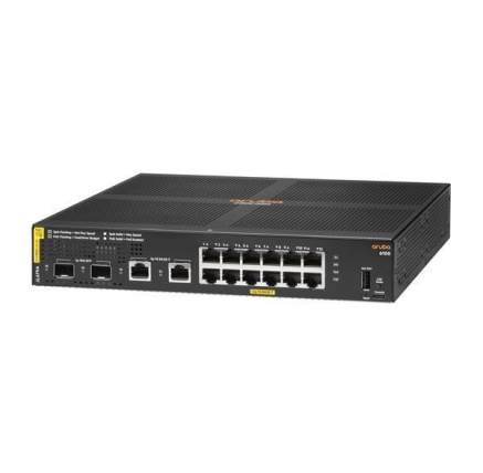 Aruba 6100 12G Class4 PoE 2G/2SFP+ 139W Switch JL679A RENEW Aruba 6100 12G Class4 PoE 2G/2SFP+ 139W Switch JL679A RENEW