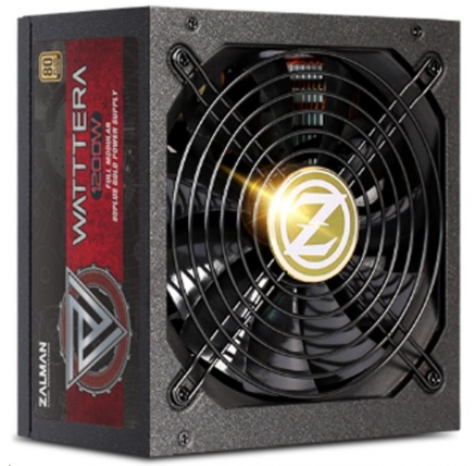ZALMAN zdroj WATTTERA ZM1200-EBTII - 1200W 80+ Gold, 13,5cm fan, modular