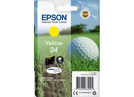 EPSON ink bar Singlepack "Golf" Yellow 34 DURABrite Ultra Ink 4,2 ml