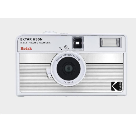 BAZAR - Kodak EKTAR H35N Camera Striped Silver - Poškozený obal (Komplet)