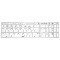 Genius Klávesnice Slimstar 126, Drátová USB, CZ+SK layout, Copilot klávesa, Bílá