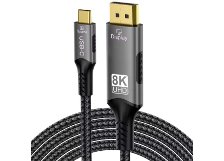 PremiumCord kabel USB-C na DisplayPort DP1.4 8K@60Hz a 4k@120Hz 2m PremiumCord kabel USB-C na DisplayPort DP1.4 8K@60Hz a 4k@120Hz 2m