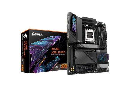 GIGABYTE MB Sc AM5 X870E AORUS PRO, AMD X870, 4xDDR5, 2xHDMI, 2xUSB4, WiFi