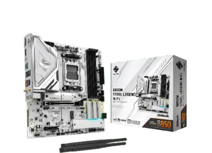 ASRock MB Sc AM5 B850M Steel Legend WiFi, AMD B850, 4xDDR5, 1xDP, 1xHDMI, WiFi, mATX ASRock MB Sc AM5 B850M Steel Legend WiFi, AMD B850, 4xDDR5, 1xDP, 1xHDMI, WiFi, mATX