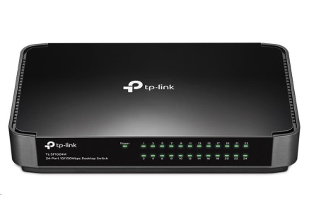 TP-Link switch TL-SF1024M (24x100Mb/s, fanless)