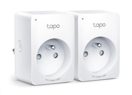 TP-Link Tapo P100(2-pack) chytrá WiFi mini zásuvka (2300W,10A,2,4 GHz,BT)