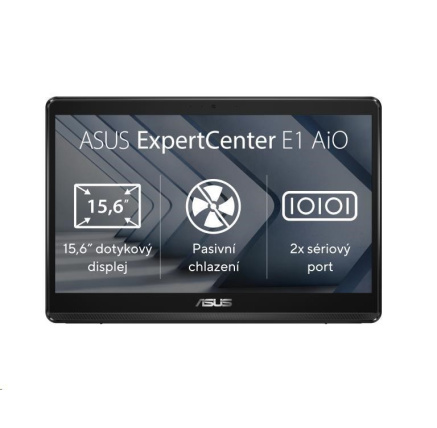 ASUS PC AiO ExpertCenter E1 (E1600WKAT-MR4128X), Celeron N4500, 15.6" 1920 x 1080, 4GB, 128GB SSD, UHD, W11 Pro, Black