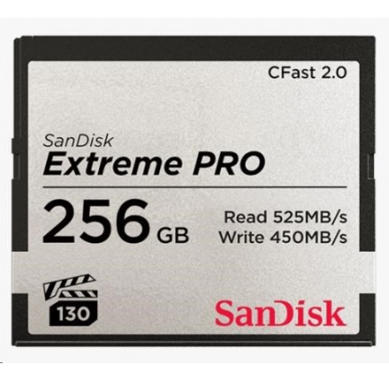 SanDisk CFAST 2.0 256GB Extreme Pro (525 MB/s VPG130)