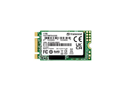 TRANSCEND SSD M.2 430S 1TB, M.2 2242 SSD, SATA3 B+M Key, TLC