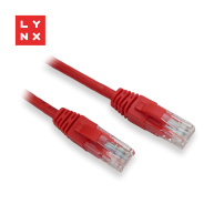 LYNX UTP patch kabel Cat5e, PVC, CCA, 5m, červený